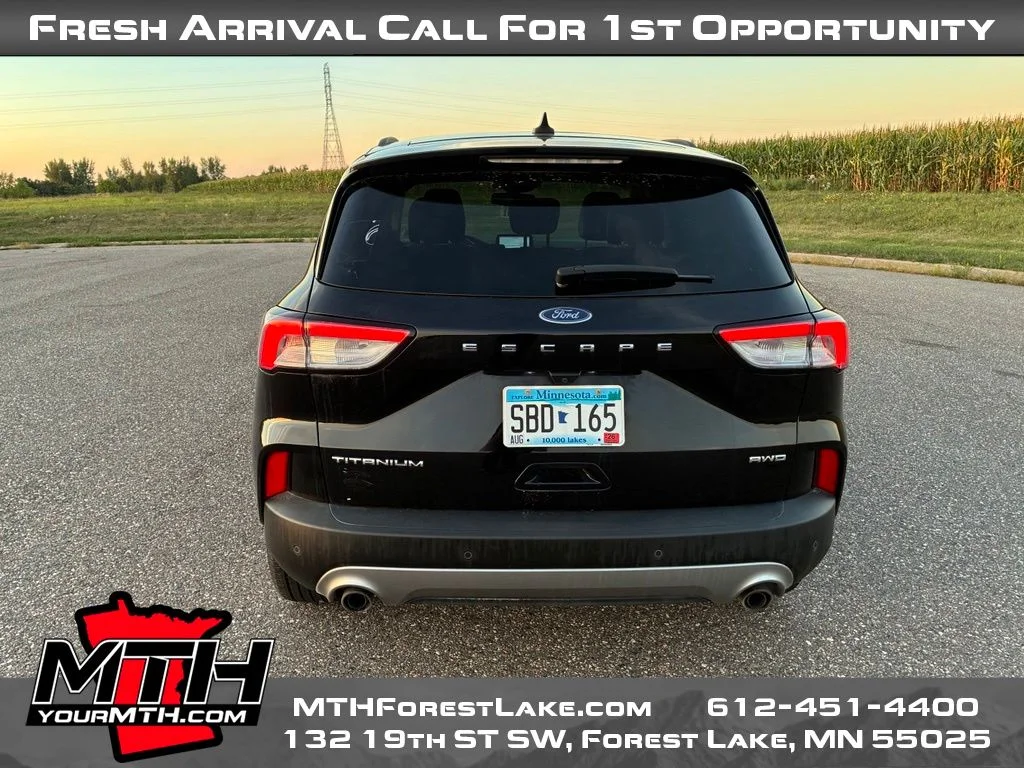Used 2021 Black Ford Titanium image 7