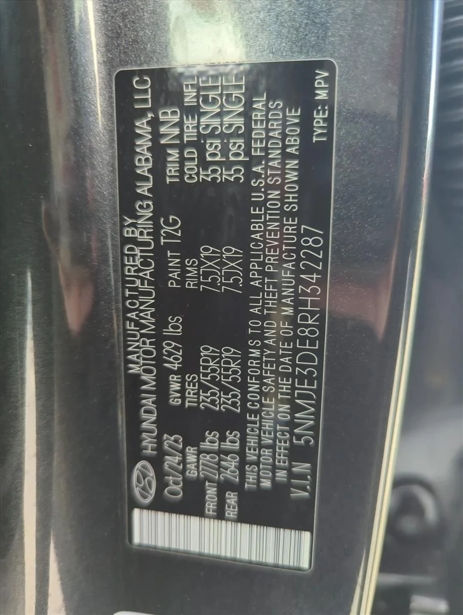 Used 2024 Dark Gray Metallic Hyundai Limited image 27