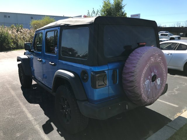 Used 2022 Hydro Blue Pearlcoat Jeep Unlimited Willys image 2