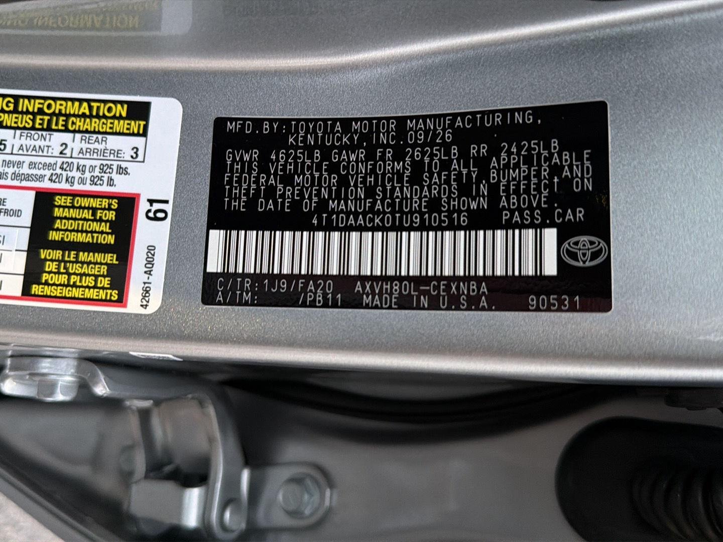 New 2026 Celestial Silver Metallic Toyota LE image 34