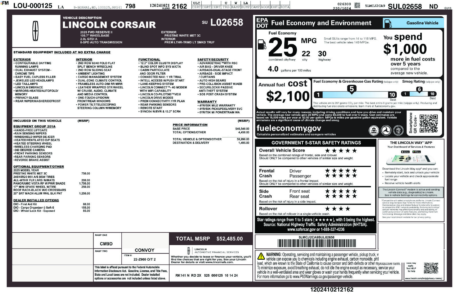 2025 Lincoln Corsair