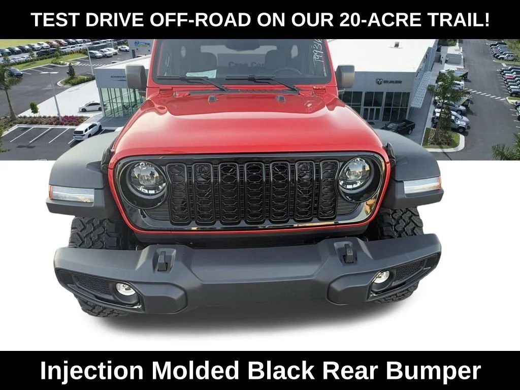 New 2026 Firecracker Red Clear-Coat Exterior Paint Jeep Willys image 9