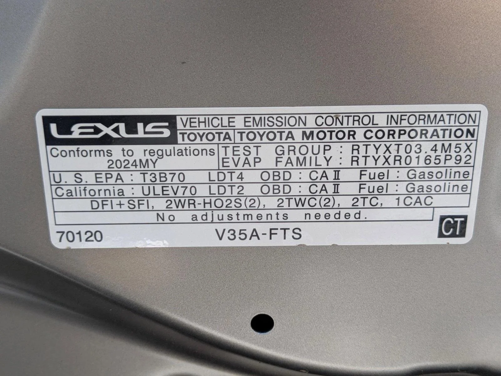 Used 2024 Atomic Silver Lexus PREMIUM image 24