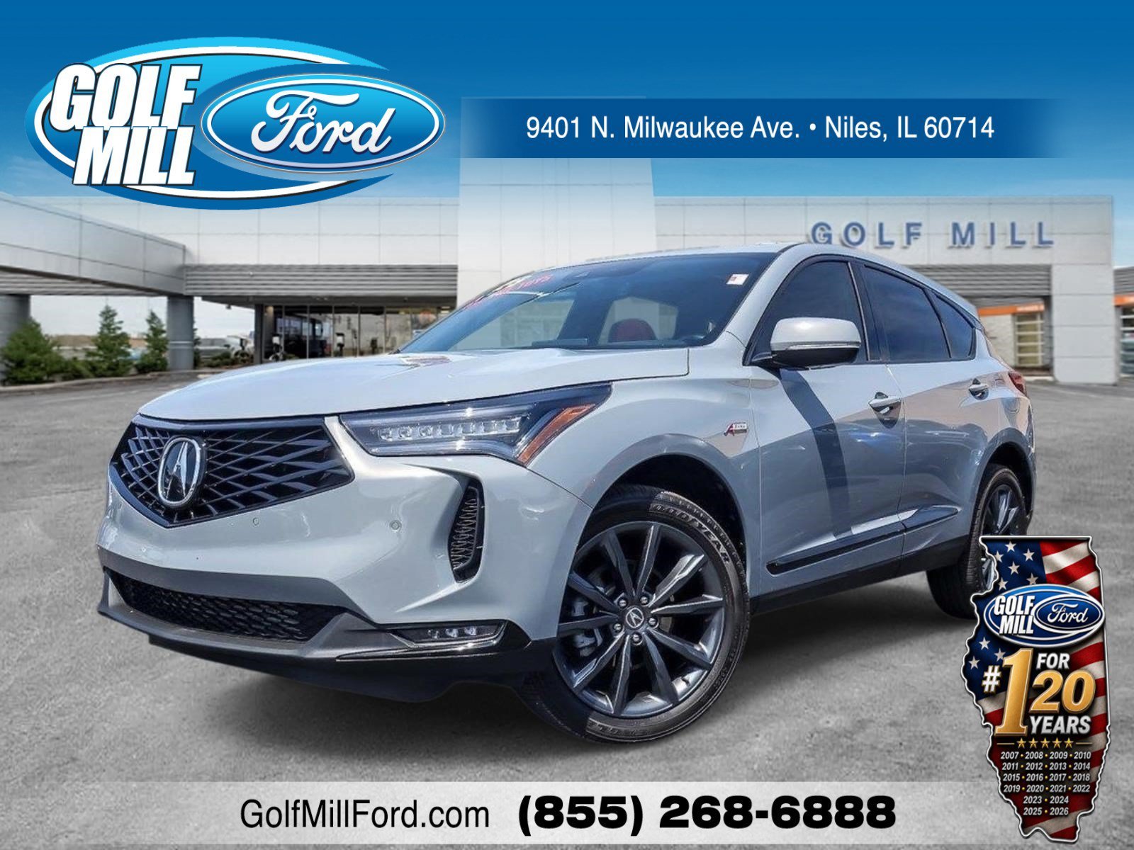 Used 2025 Urban Gray Pearl Acura w/A-Spec Package image 1