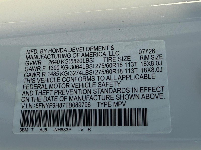 New 2026 Platinum White Pearl Honda TrailSport Elite Blackout image 22