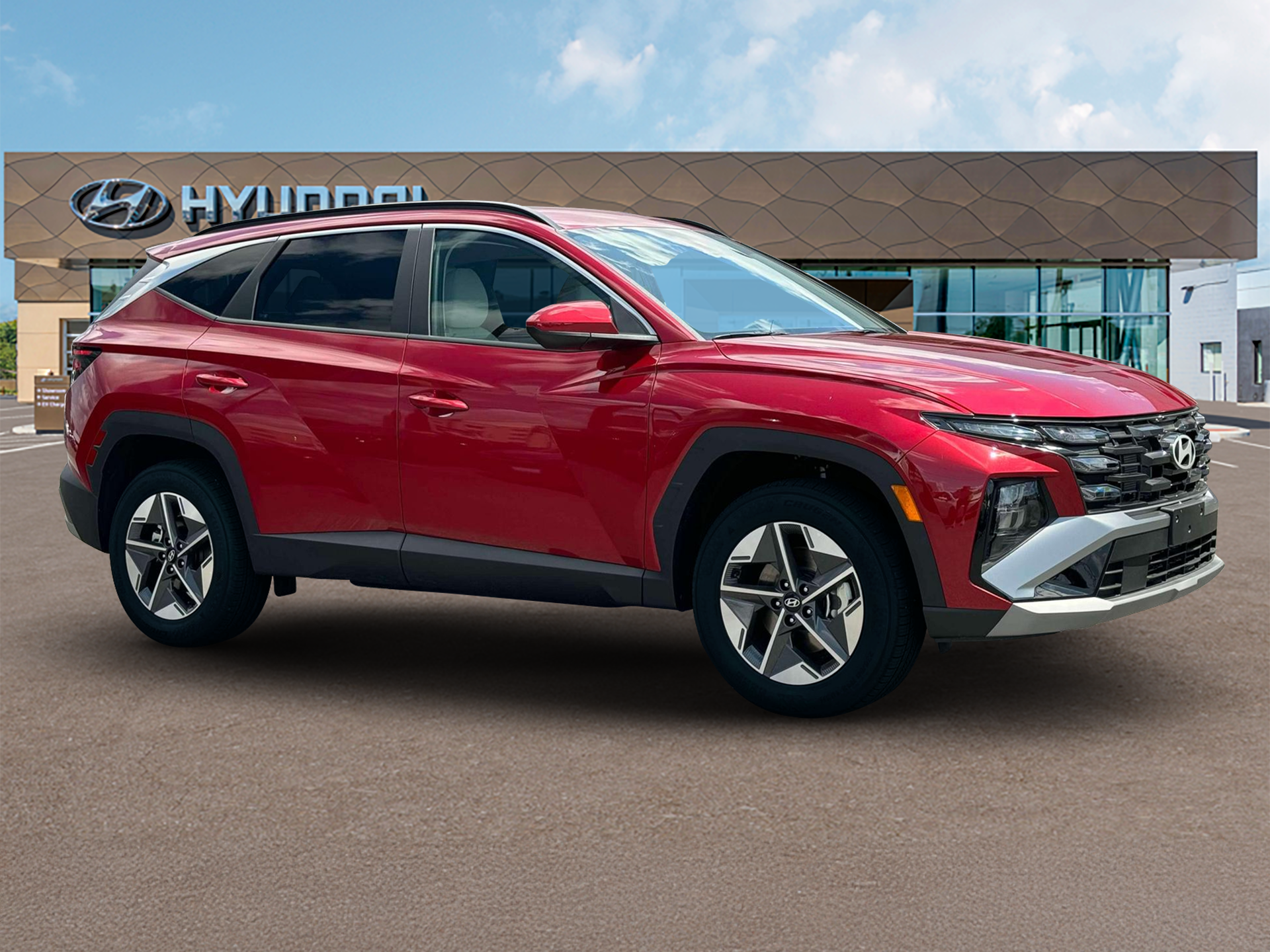 New 2025 Red Hyundai SEL AWD image 10