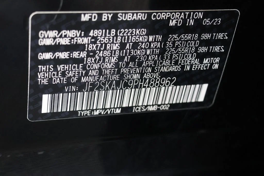 Used 2023 Black Subaru Sport image 29