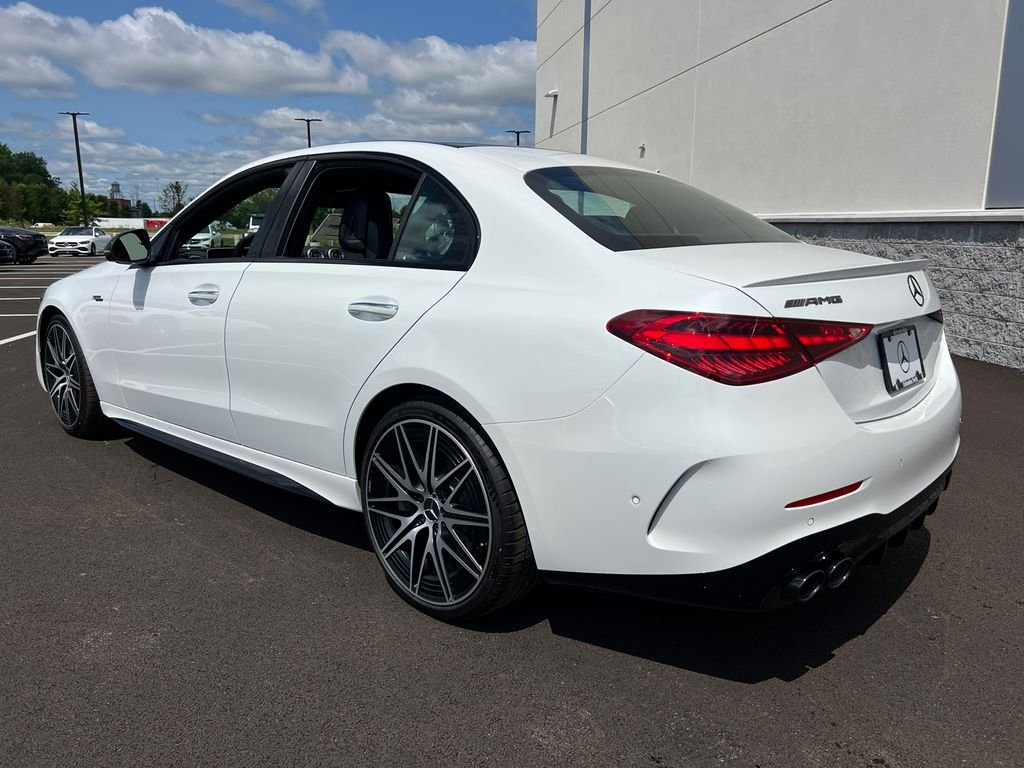New 2026 MANUFAKTUR Moonlight White Metallic Mercedes-Benz AMG® C 43 4MATIC Sedan image 5
