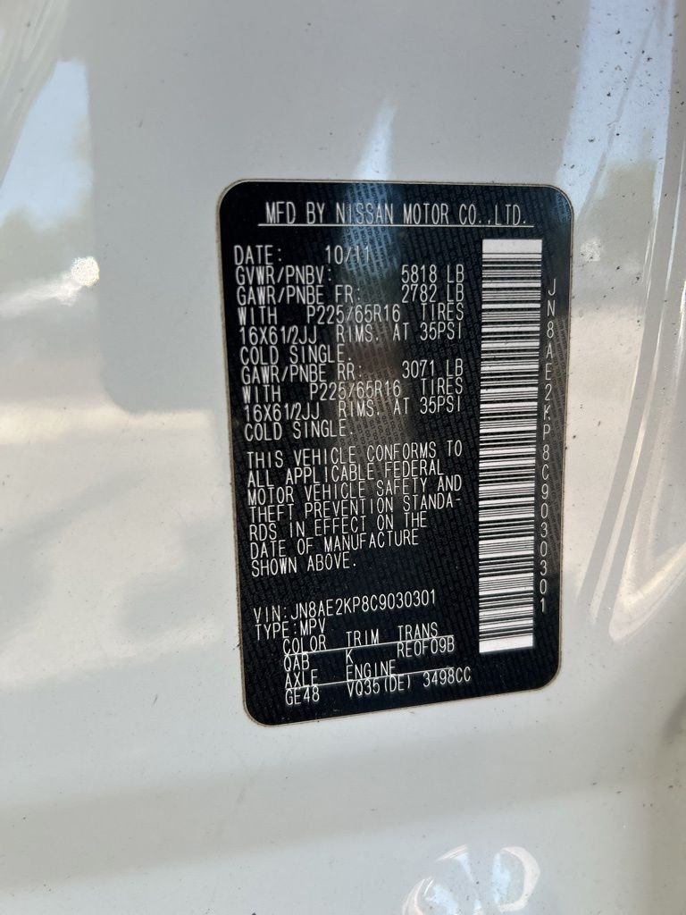 Used 2012 White Nissan 3.5 S image 21