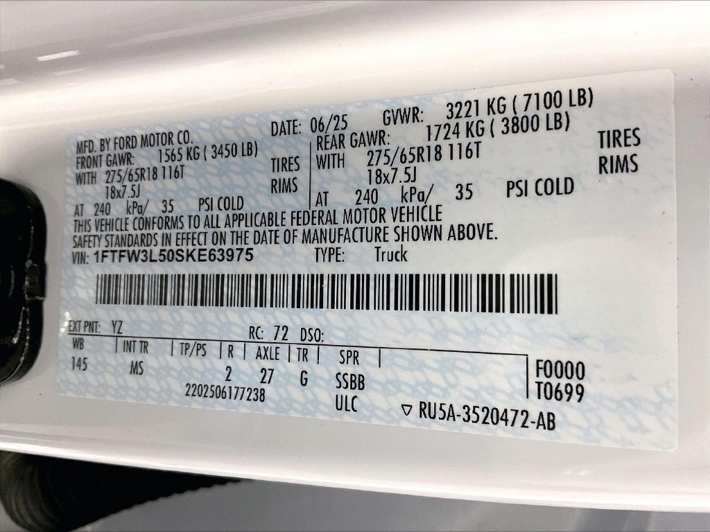 Used 2025 White Ford XLT image 36