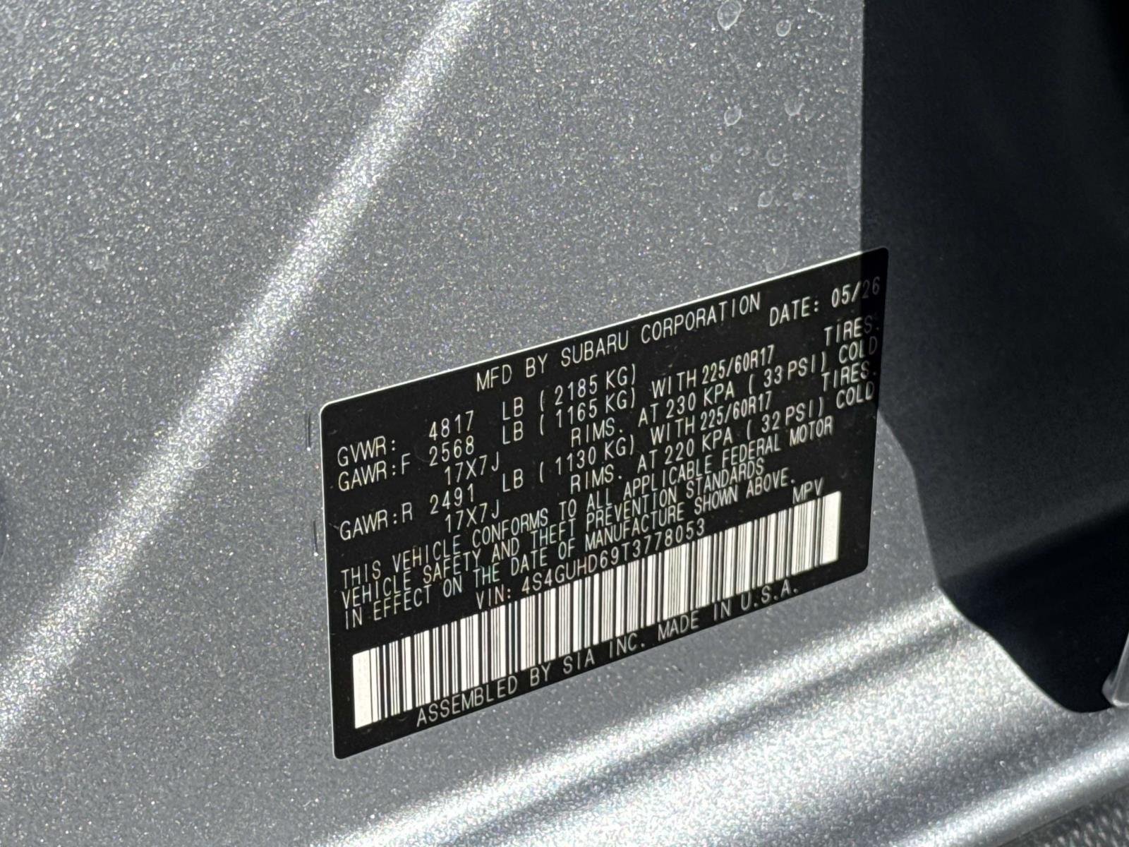 New 2026 ICE SILVER METALLIC Subaru Premium image 18