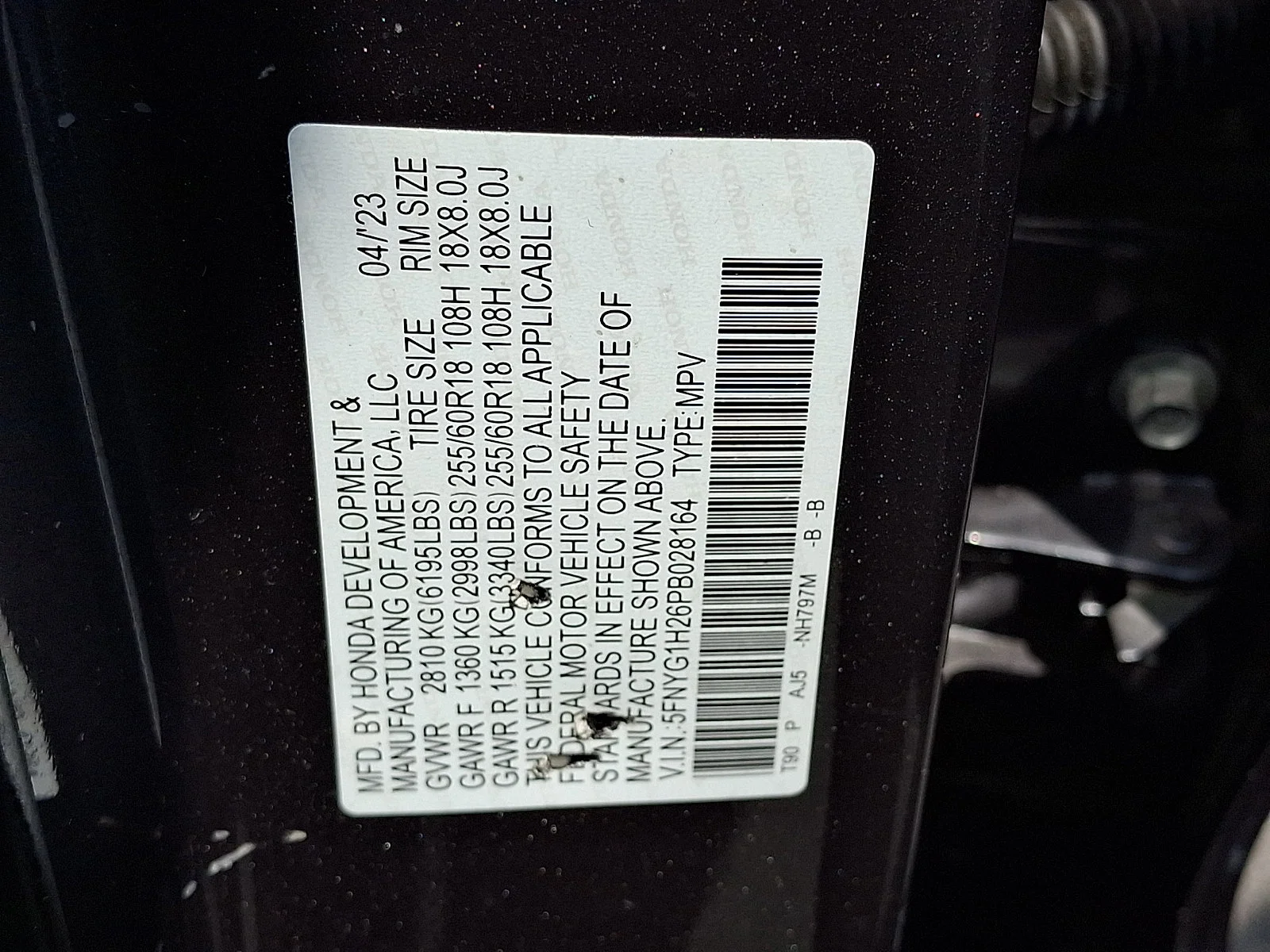 2023 Honda Pilot LX - Photo 56