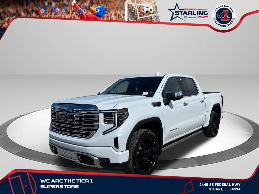 New 2026 Glacier White Tricoat GMC Denali image 1