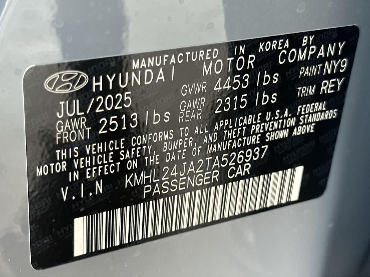 Used 2026 Transmission Blue Hyundai SE image 29