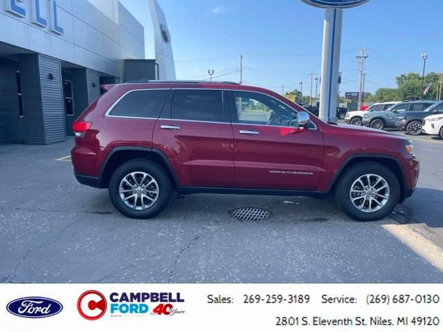 Used 2015 Jeep Grand Cherokee Limited with VIN 1C4RJFBG5FC942702 for sale in Niles, MI