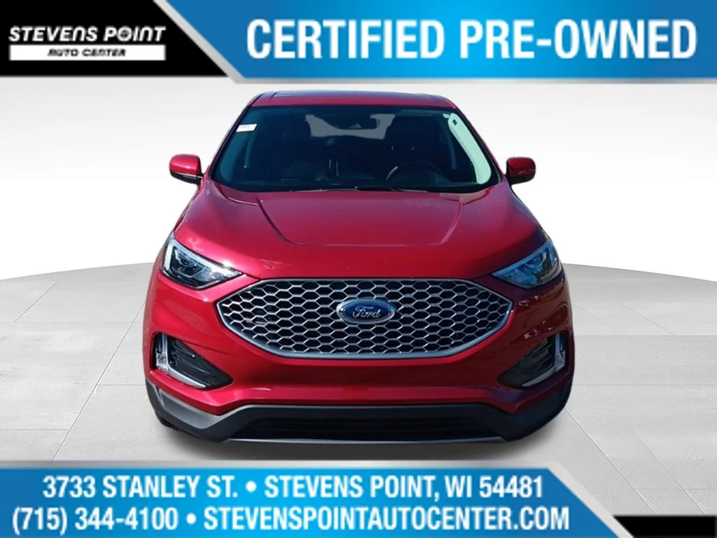 Used 2023 Rapid Red Metallic Tinted Clearcoat Ford SEL image 12