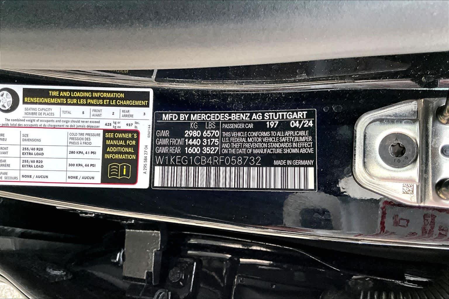 Certified Used 2024 Obsidian Black Metallic Mercedes-Benz EQE 350 image 35