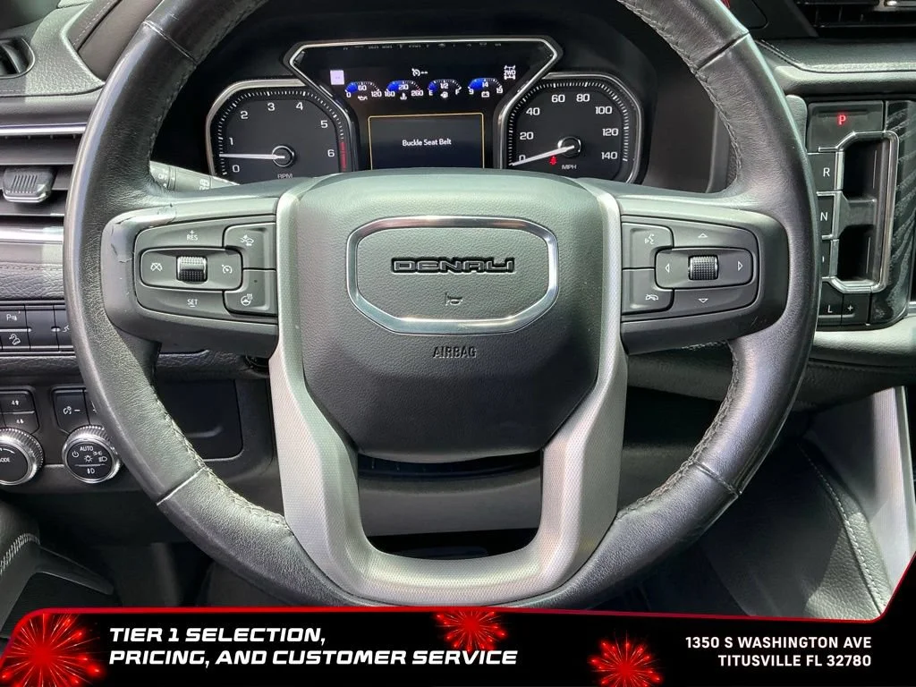 Used 2021 WHITE FROST TRICOAT GMC Denali image 51
