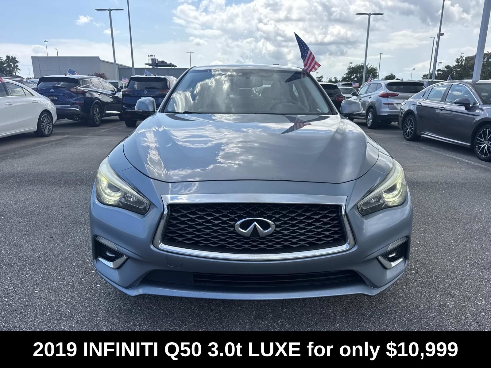 Used 2019 INFINITI Q50 LUXE with VIN JN1EV7AP6KM541337 for sale in D'Iberville, MS