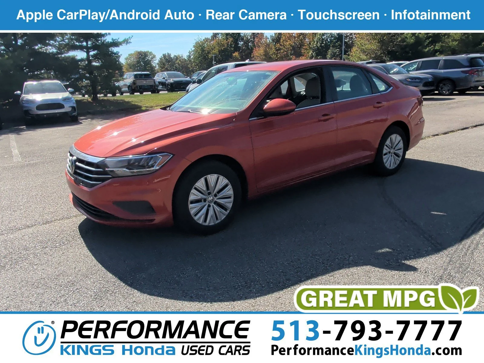Used 2019 Habanero Orange Metallic Volkswagen S image 1