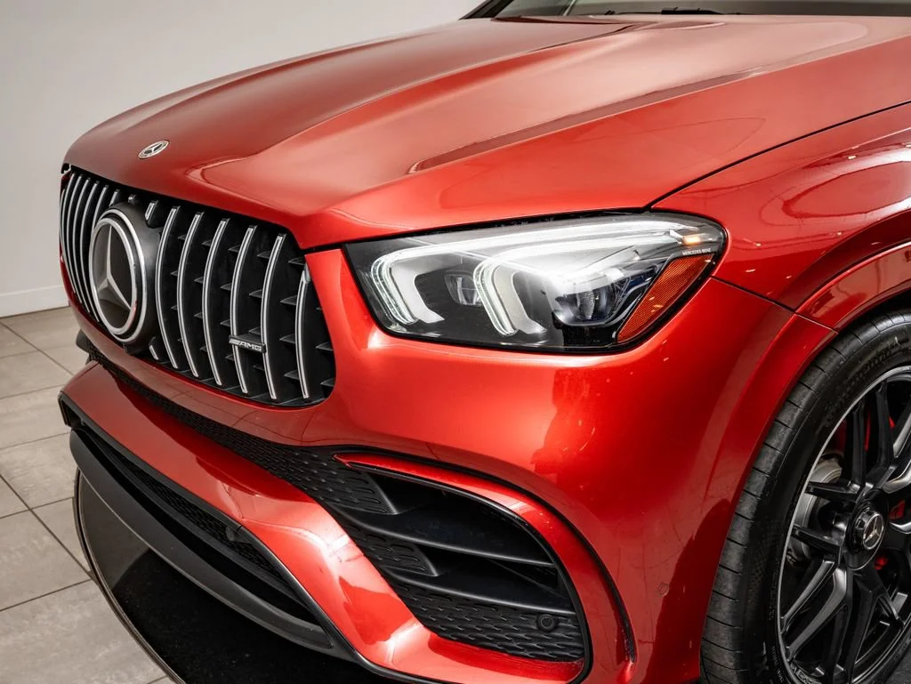 Used 2021 Designo Cardinal Red Metallic Mercedes-Benz GLE 63 S AMG® image 3