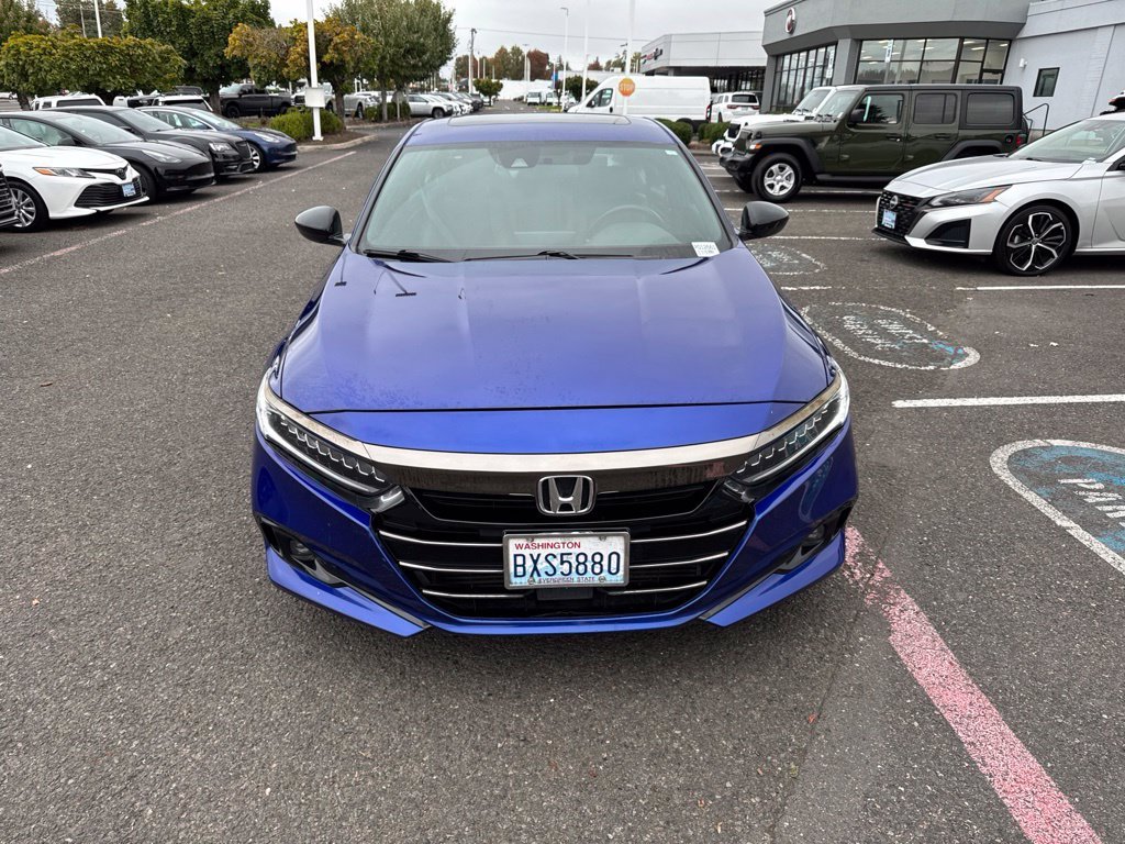 Used 2021 Still Night Pearl Honda Sport 2.0T image 2