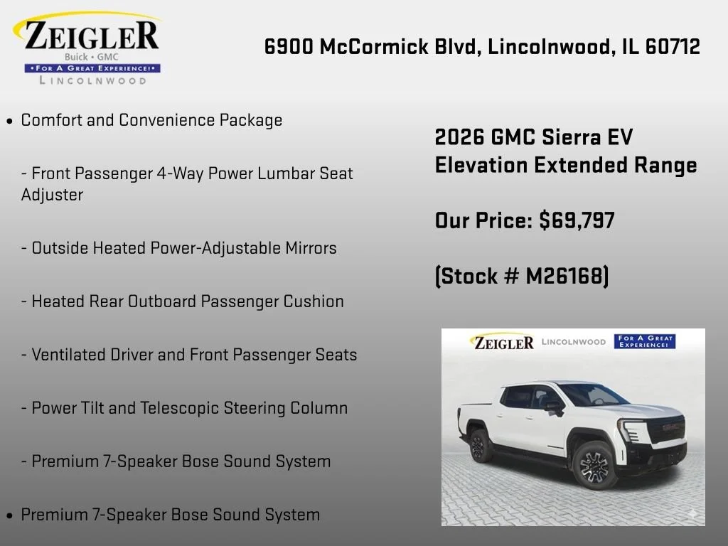 New 2026 Summit White GMC Elevation Extended Range image 18