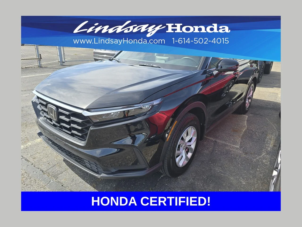 Certified Used 2025 Crystal Black Pearl Honda LX image 1