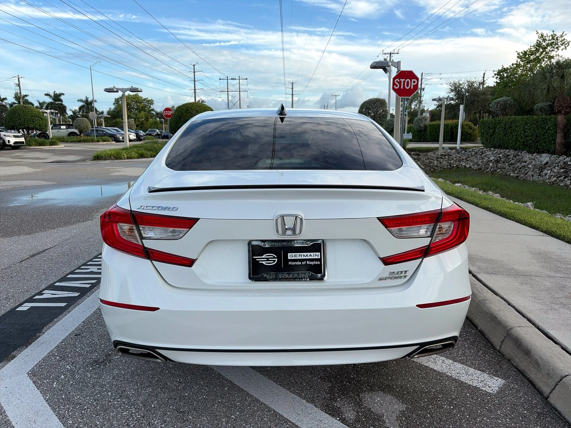 Certified Used 2022 Platinum White Pearl Honda Sport 2.0T image 8