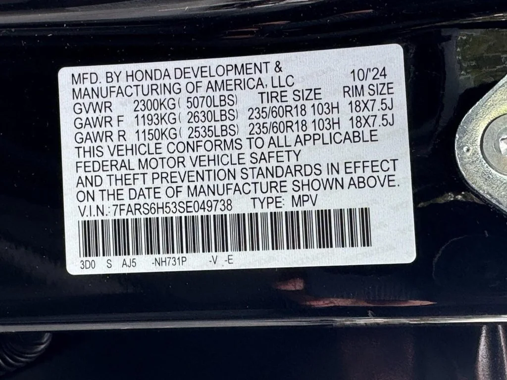 Certified Used 2025 Crystal Black Pearl Honda HYBRID AWD SPORT image 31