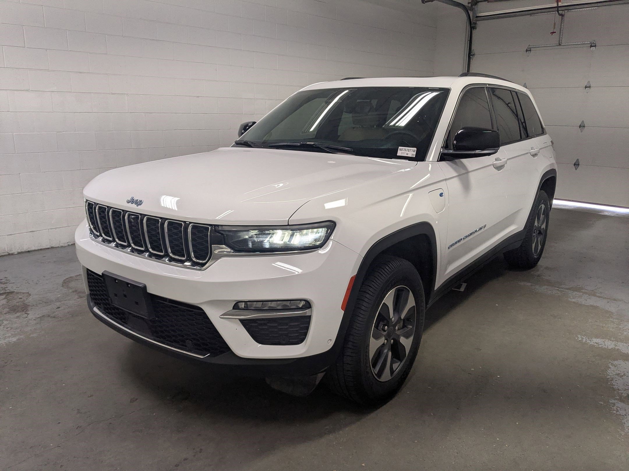 Used 2022 Bright White Clearcoat Jeep 4xe image 9