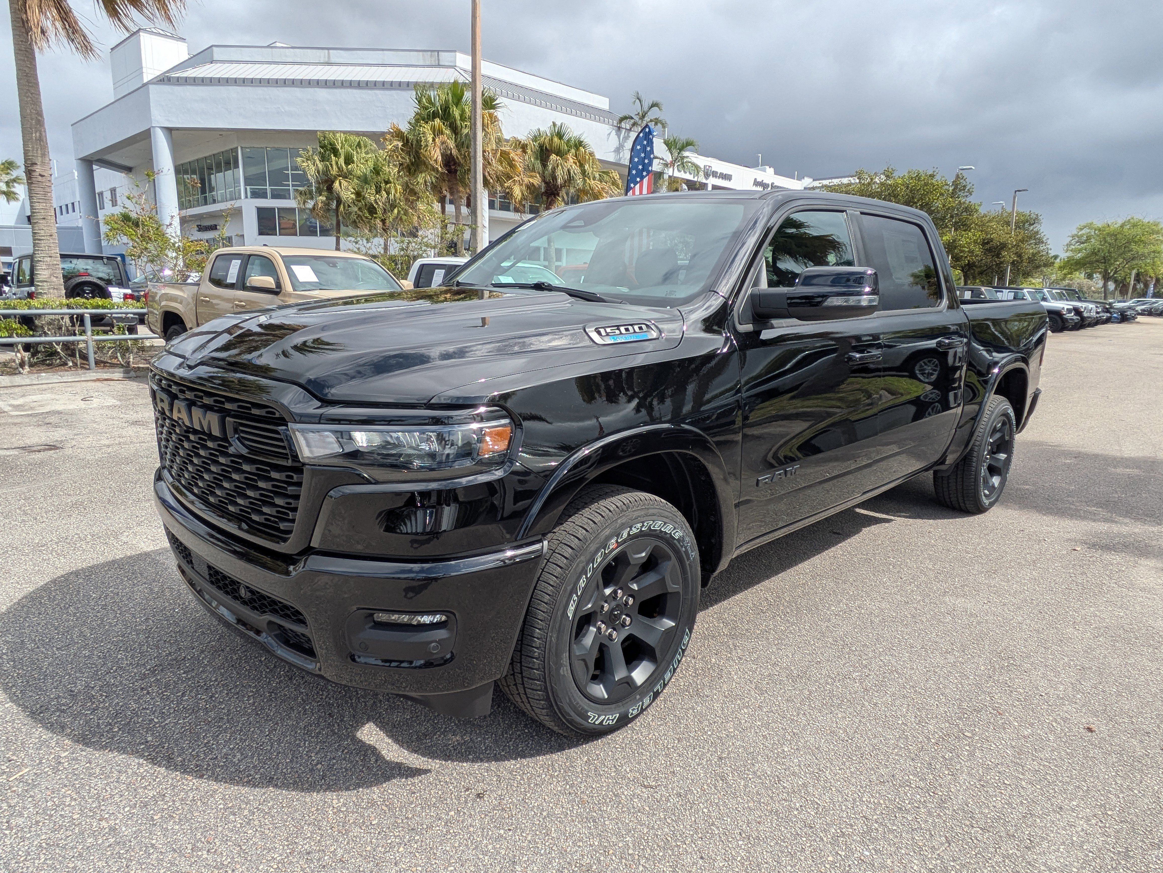New 2025 Diamond Black Crystal Pearlcoat RAM Big Horn image 8