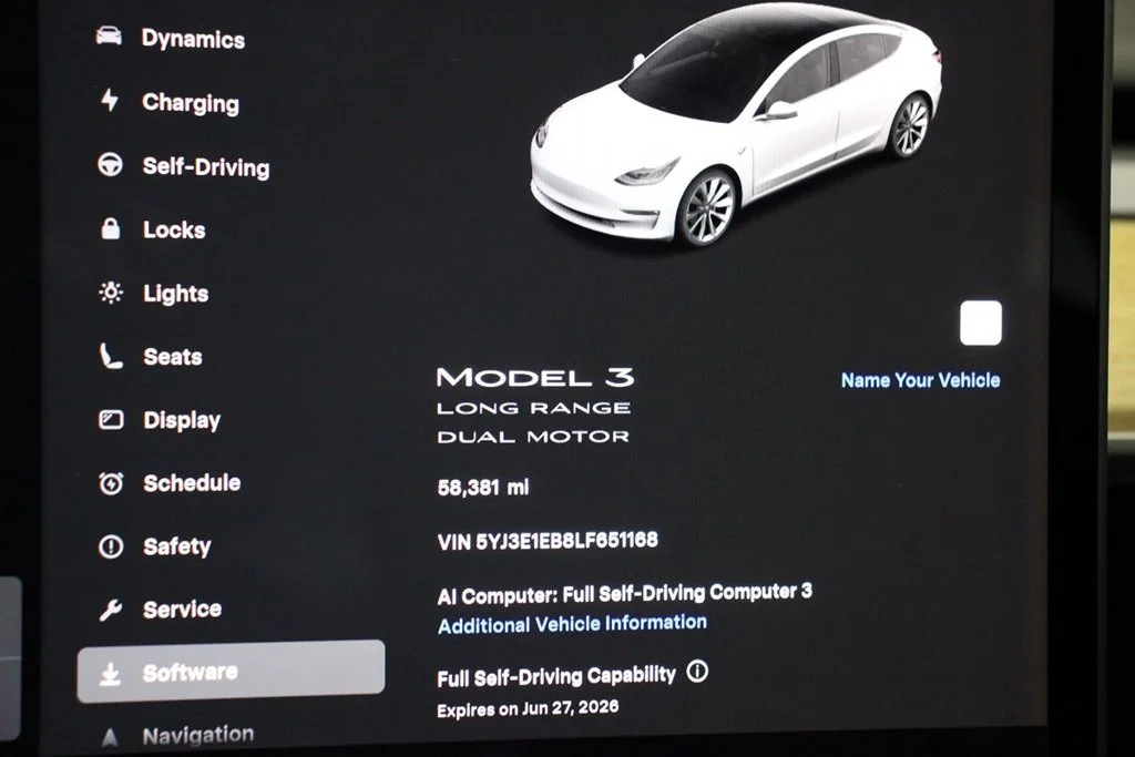 Used 2020 Pearl White Multi-Coat Tesla Long Range image 18