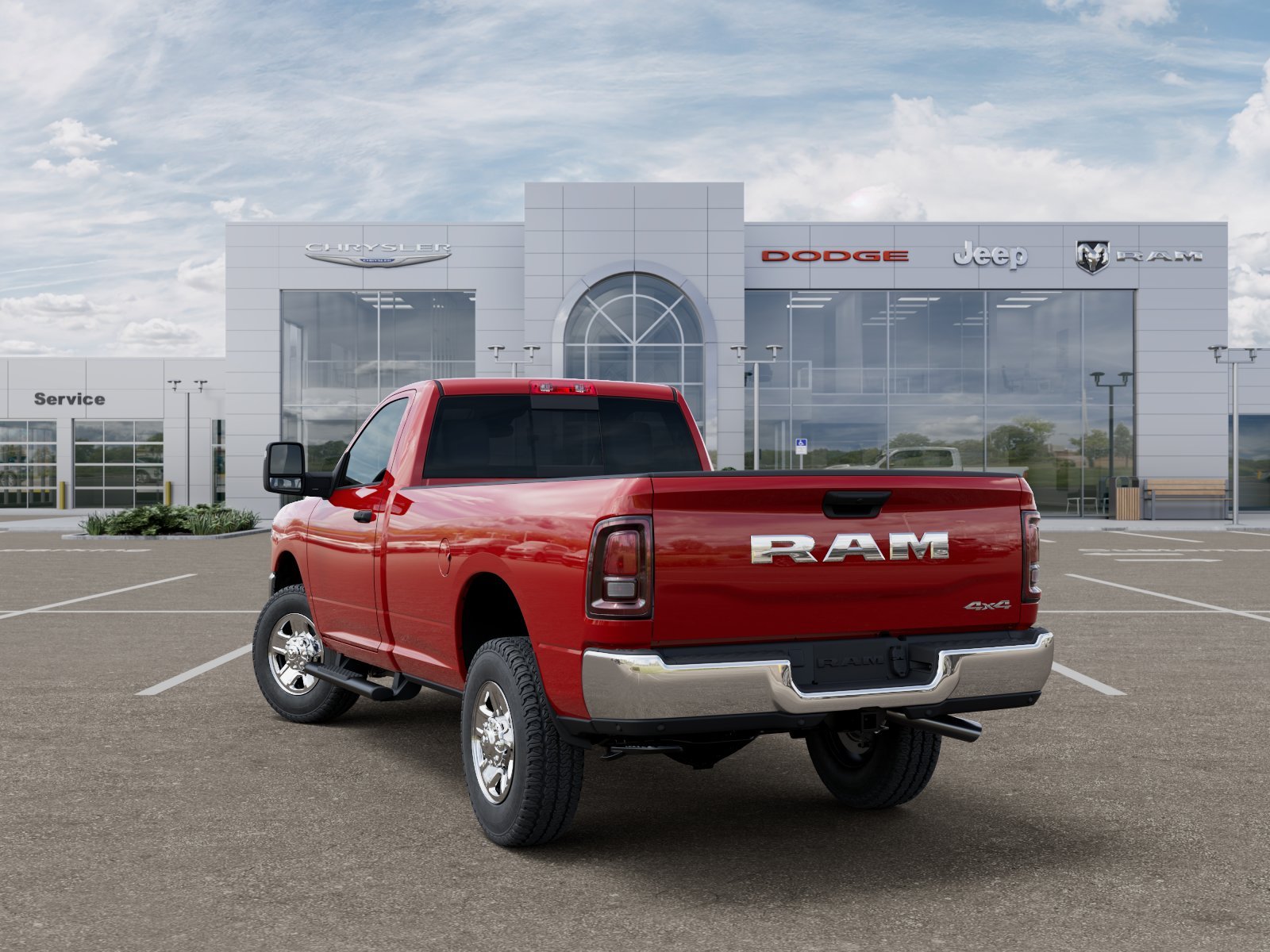 New 2026 Flame Red Clear-Coat Exterior Paint RAM Tradesman image 20