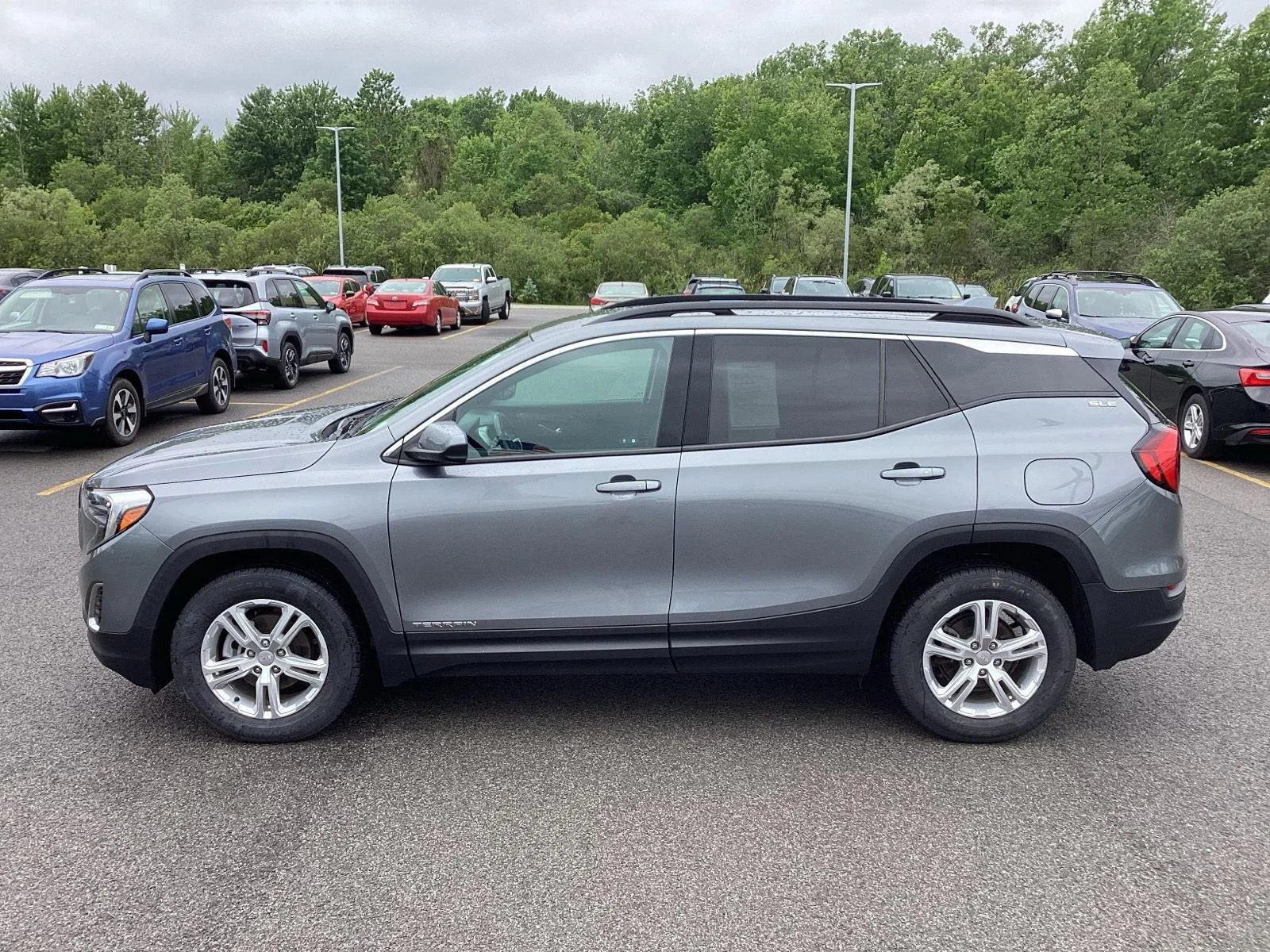 Used 2020 Satin Steel Metallic GMC SLE image 4
