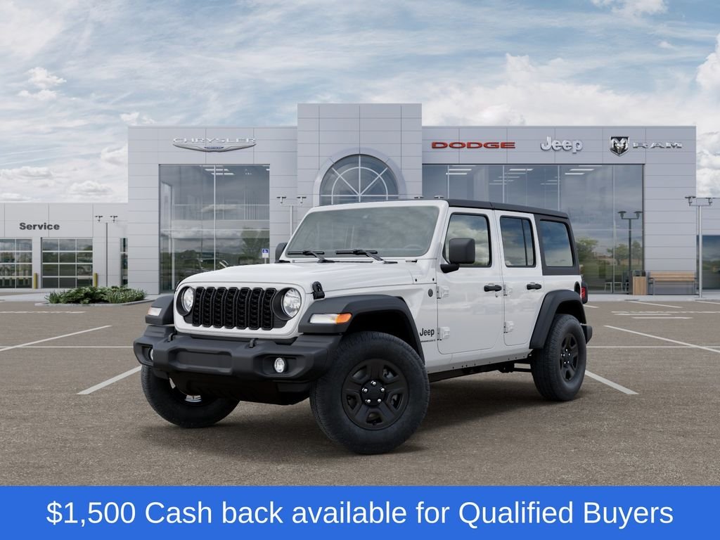 New 2026 Bright White Clear-Coat Exterior Paint Jeep Sport image 1