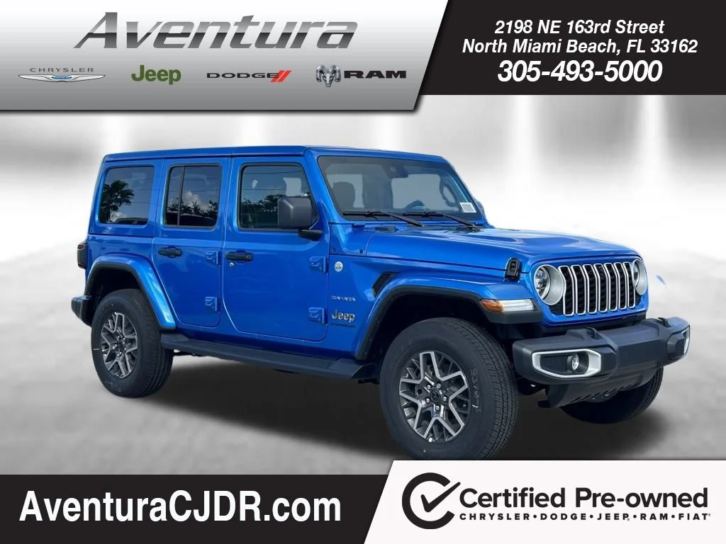 Used 2024 Blue Jeep Sahara image 1