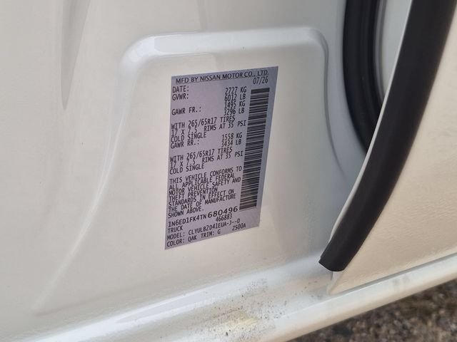 New 2026 Glacier White Nissan Crew Cab SV Long Bed image 27
