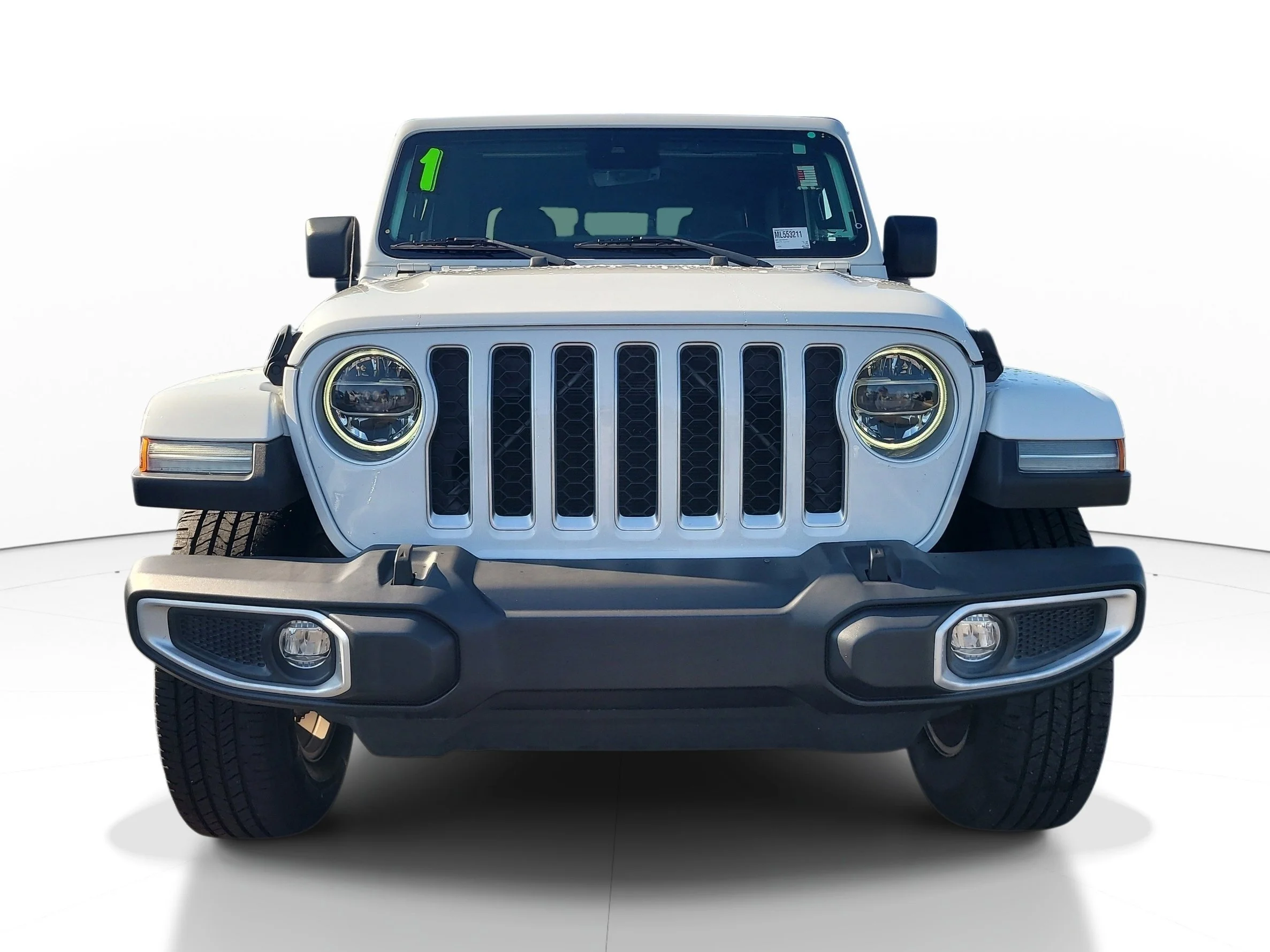 Used 2021 Bright White Clearcoat Jeep Overland image 2