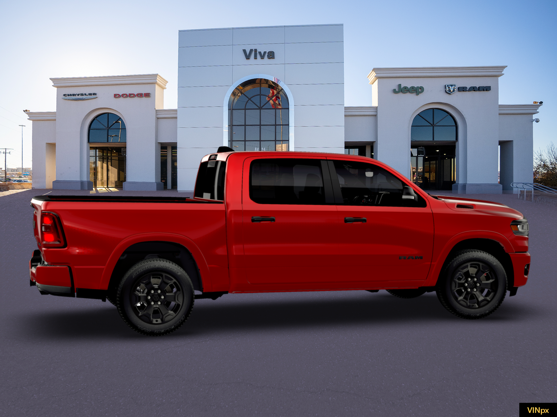 New 2026 Molten Red Pearl-Coat Exterior Paint RAM Big Horn/Lone Star image 15