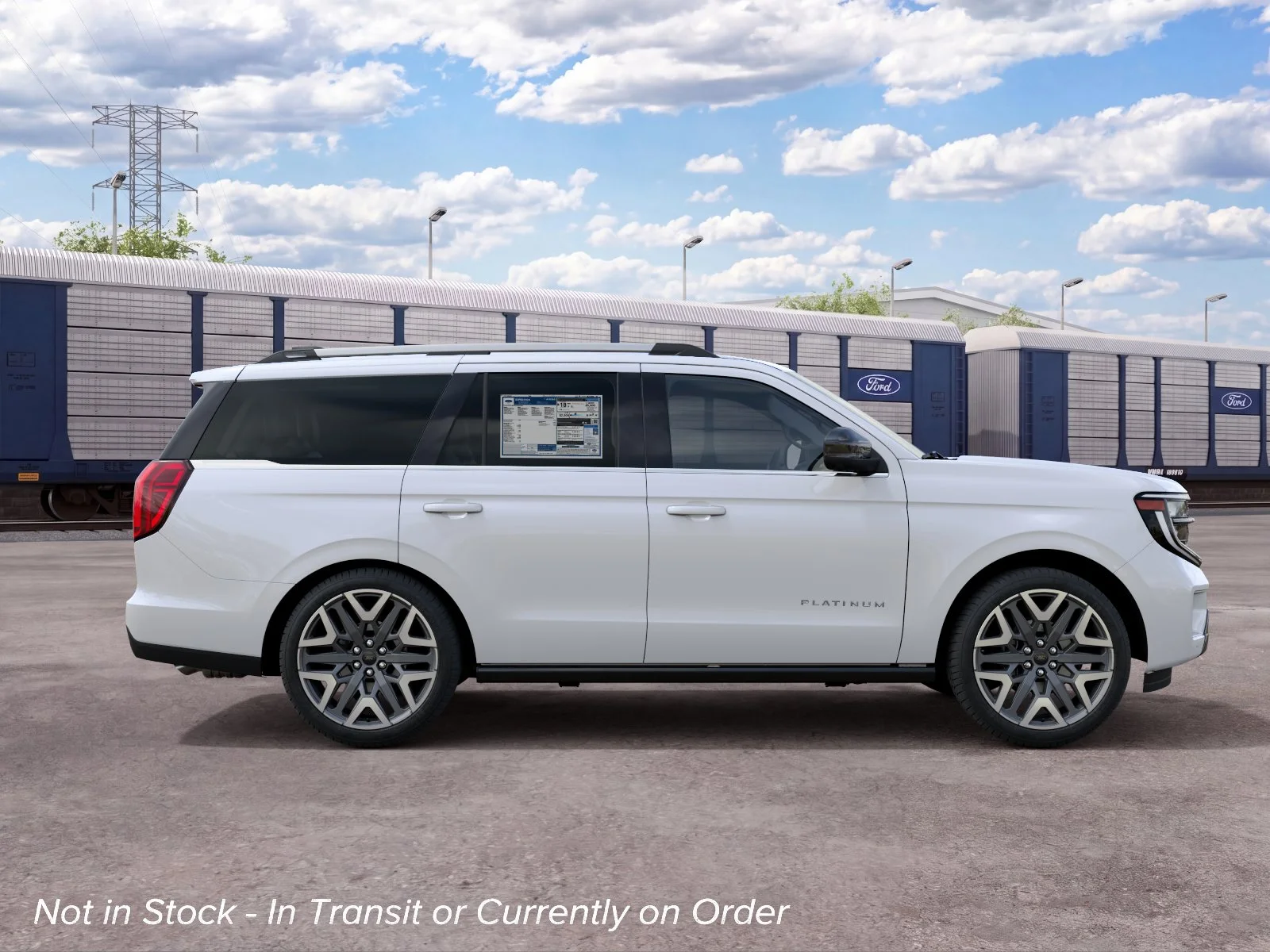 New 2027 Star White Metallic Tri-Coat Ford Platinum image 5