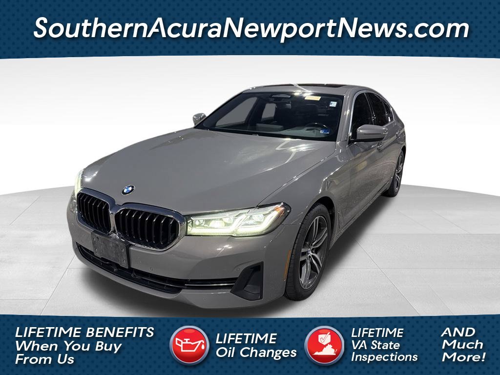 Used 2021 Gray BMW 530i image 1