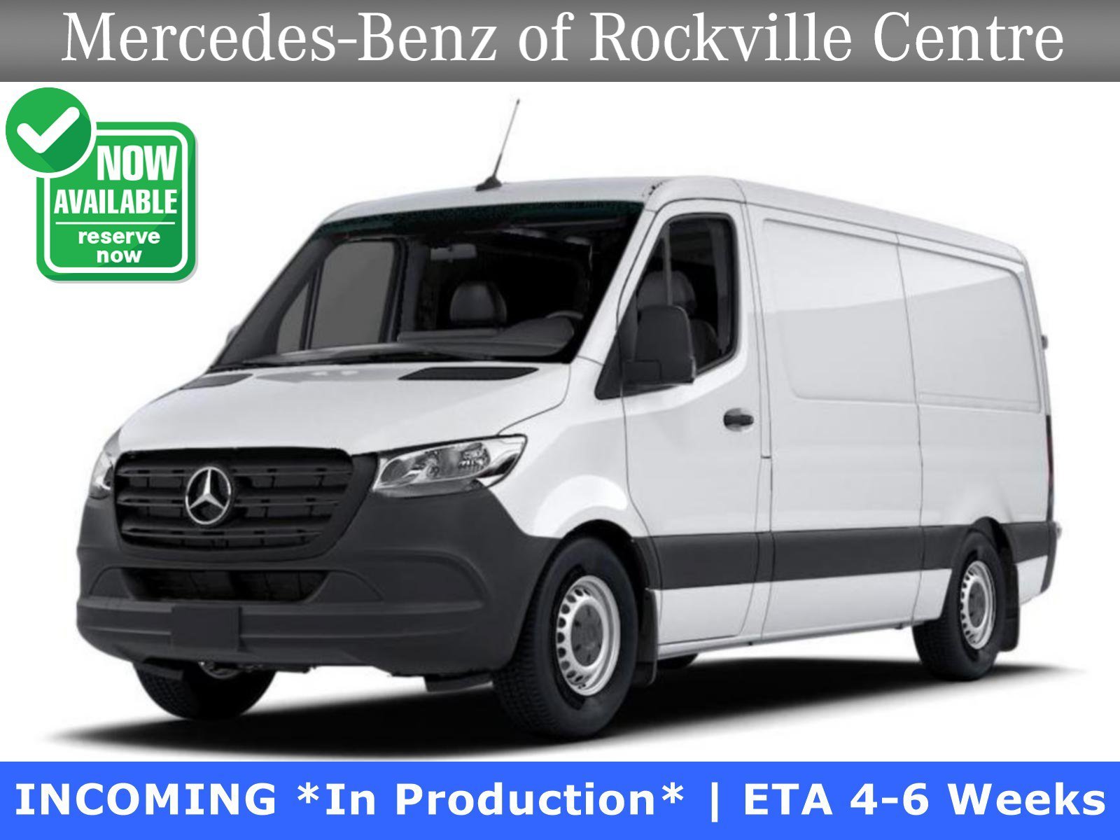 New 2026 Arctic White Mercedes-Benz 2500 Standard Roof I4 Diesel 144 RWD image 1