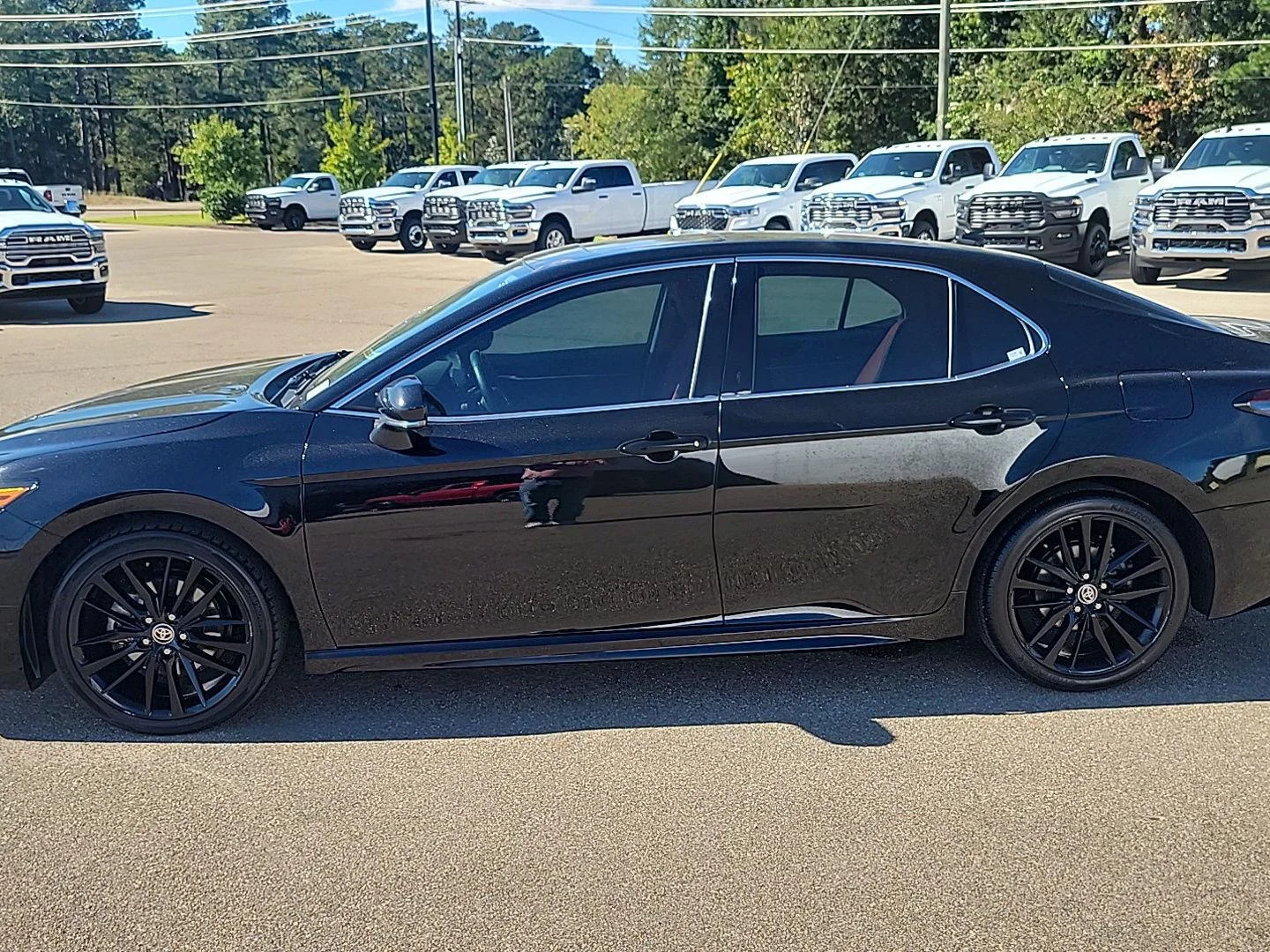 Used 2024 Midnight Black Metallic Toyota XSE image 2