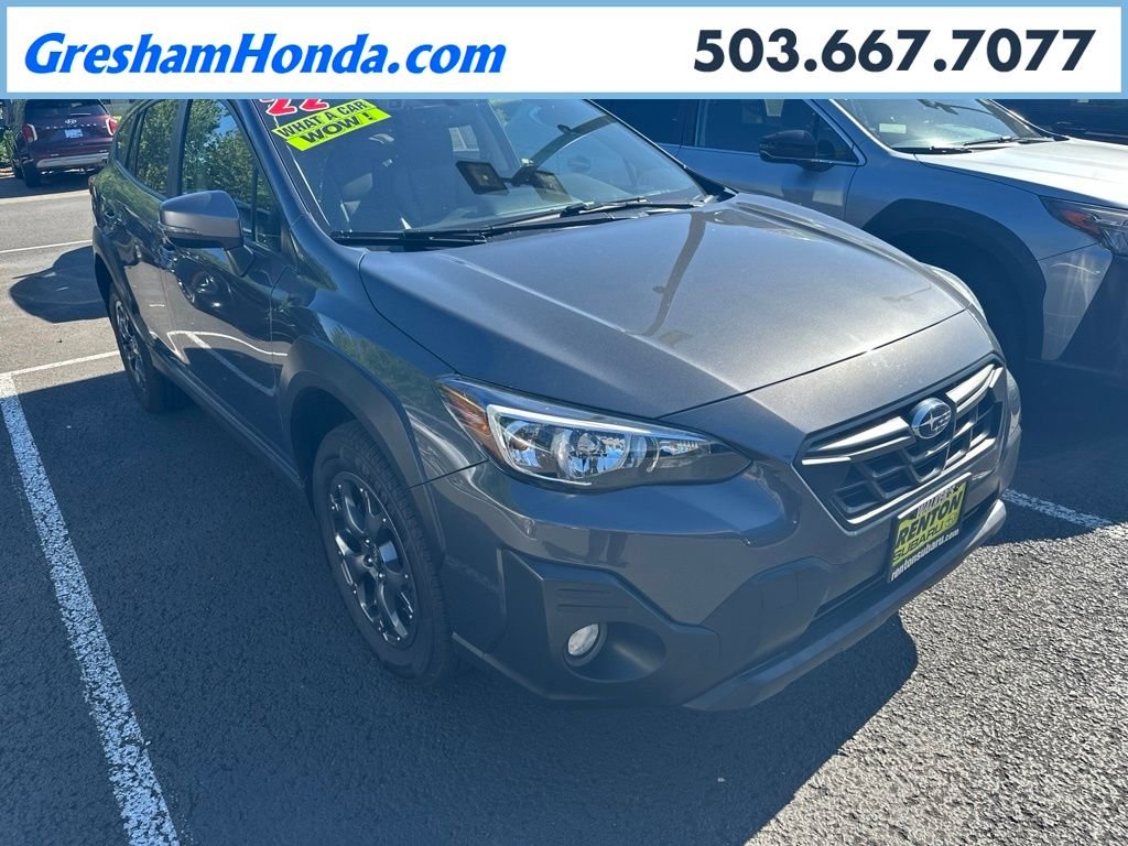 Used 2022 Magnetite Gray Metallic Subaru Sport image 1