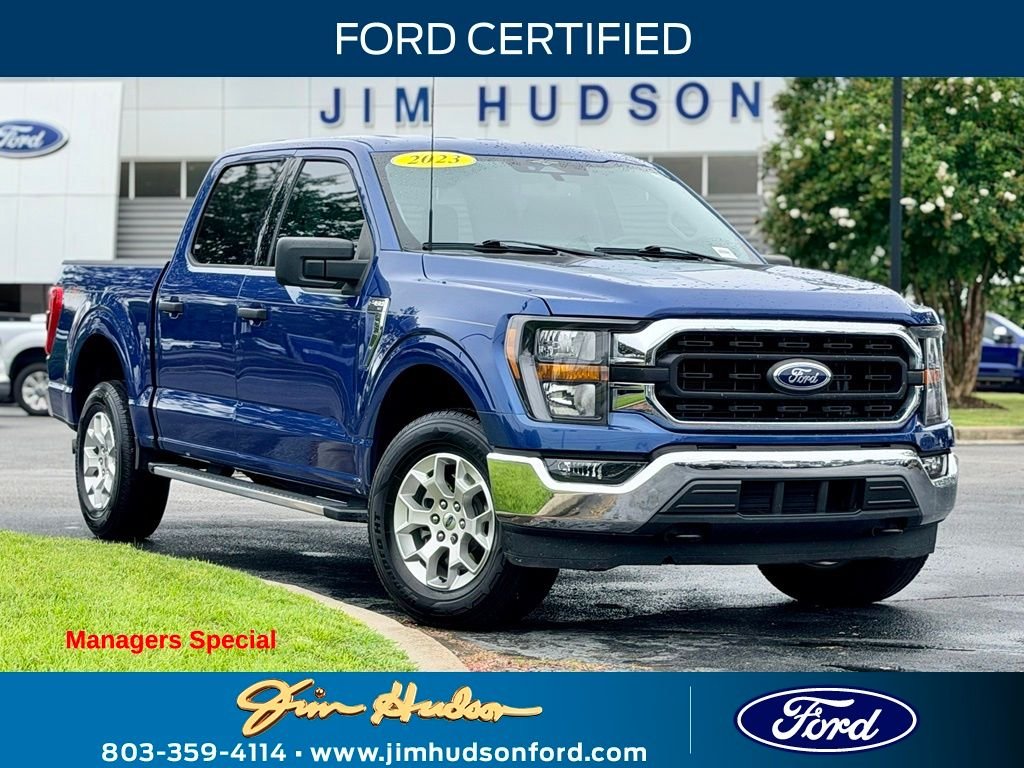 Certified Used 2023 Blue Ford XLT image 1