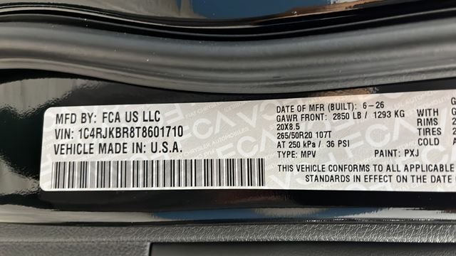New 2026 Diamond Black Crystal Pearlcoat Jeep Limited Reserve image 29