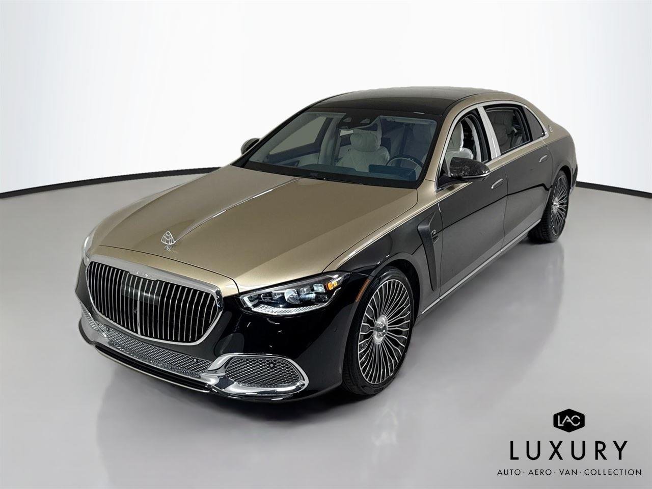 Used 2025 Kalahari Gold/Obsidian Black Mercedes-Benz Maybach S 680 | Mansory Trim | Factory Two Tone | $282k MSRP image 4