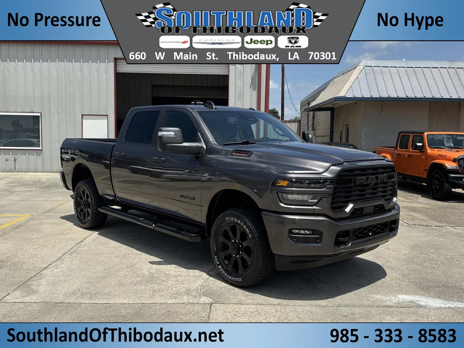 Used 2026 Granite Crystal Metallic Clearcoat Ram Big Horn image 1