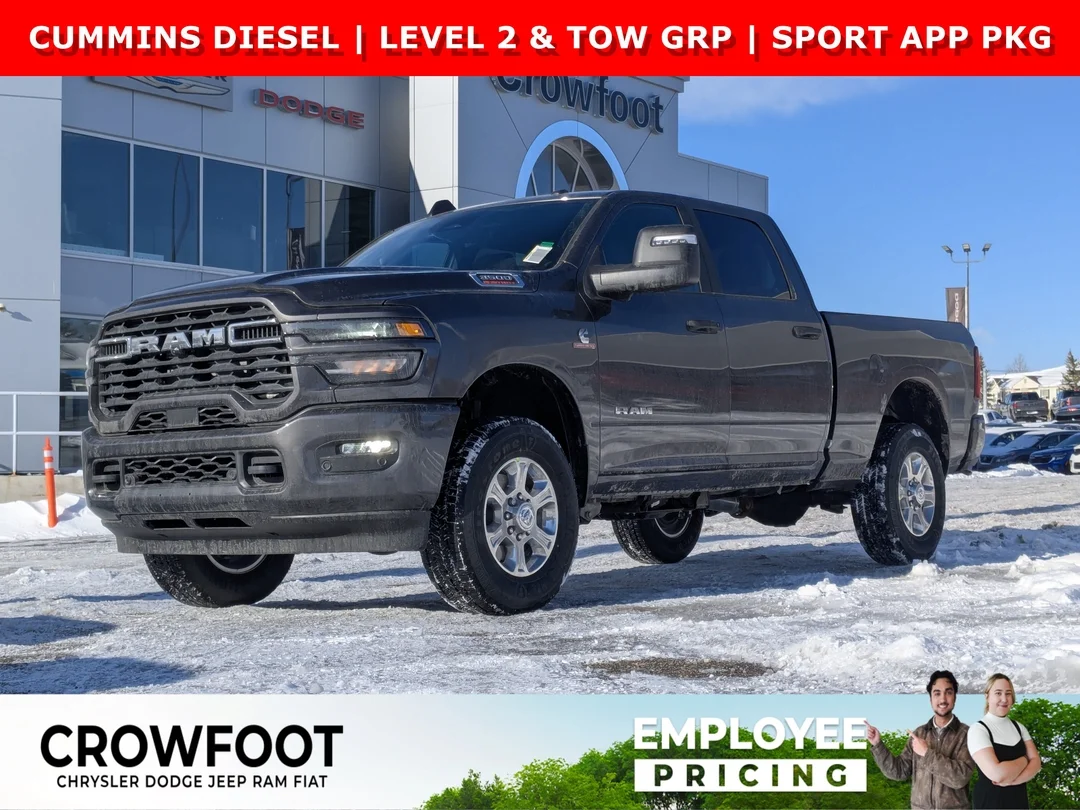 New 2026 Grey RAM Big Horn - - 4x4 - 6.7L Cummins HO Diesel - Big Horn Level 2 Plus Grp & More! image 1
